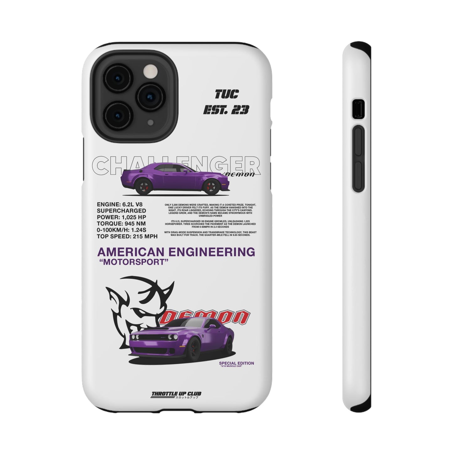 DODGE CHALLENGER DEMON "SPECIAL EDITION" AMERICAN ENGENEERING LINE 10 UNITS