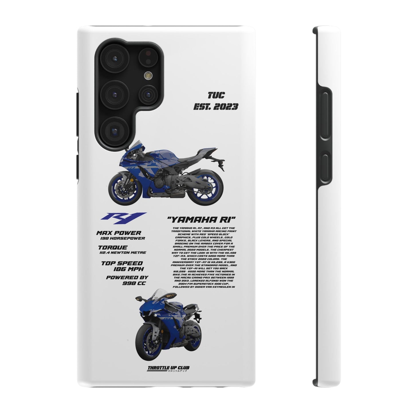 Copy of Copy of Copy of Ninja Kawasaki H2 PHONE CASE IN WHITE