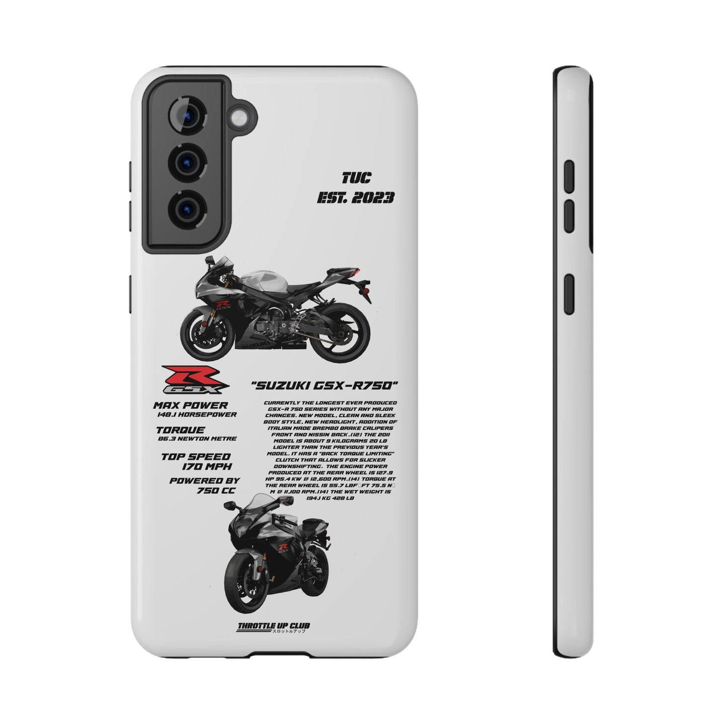 Copy of Copy of Ninja Kawasaki H2 PHONE CASE IN WHITE